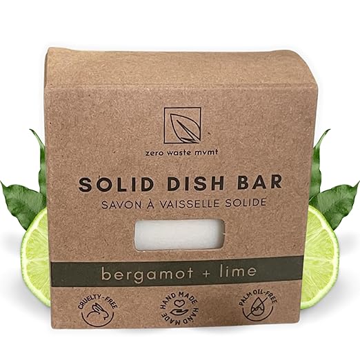 dish bar with zero waste packaging
